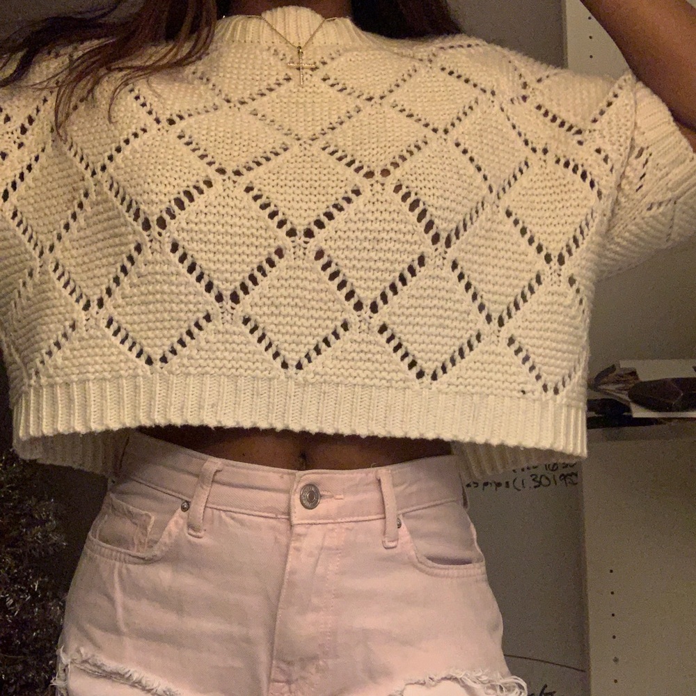Thick knitted Tan Sweater Top
